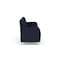 Lesro Siena Lounge Reception 3 Seat Tandem Seating No Center Arms, Brushed Steel, OH Navy Upholstery SN3101 - alternate 3